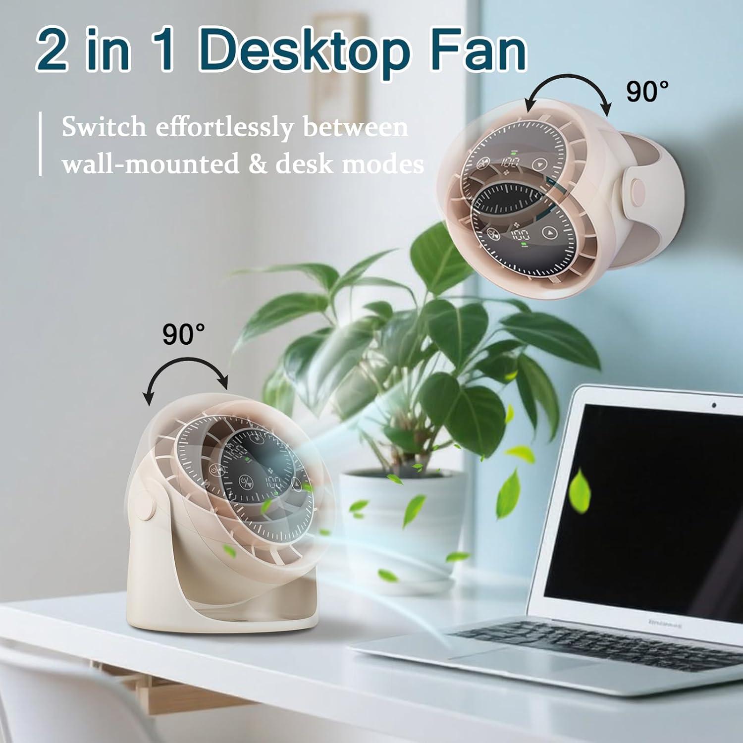 Ventilador de Escritorio Guxly DS311 Silencioso 100 Velocidades