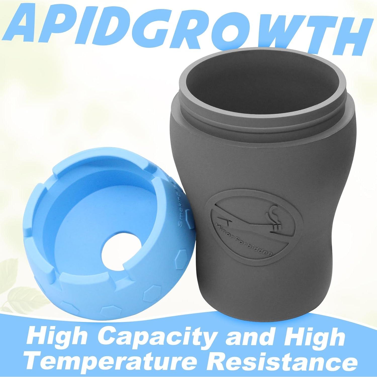 Cenicero de Silicona XSBAIHUO para Auto Sin Humo Azul