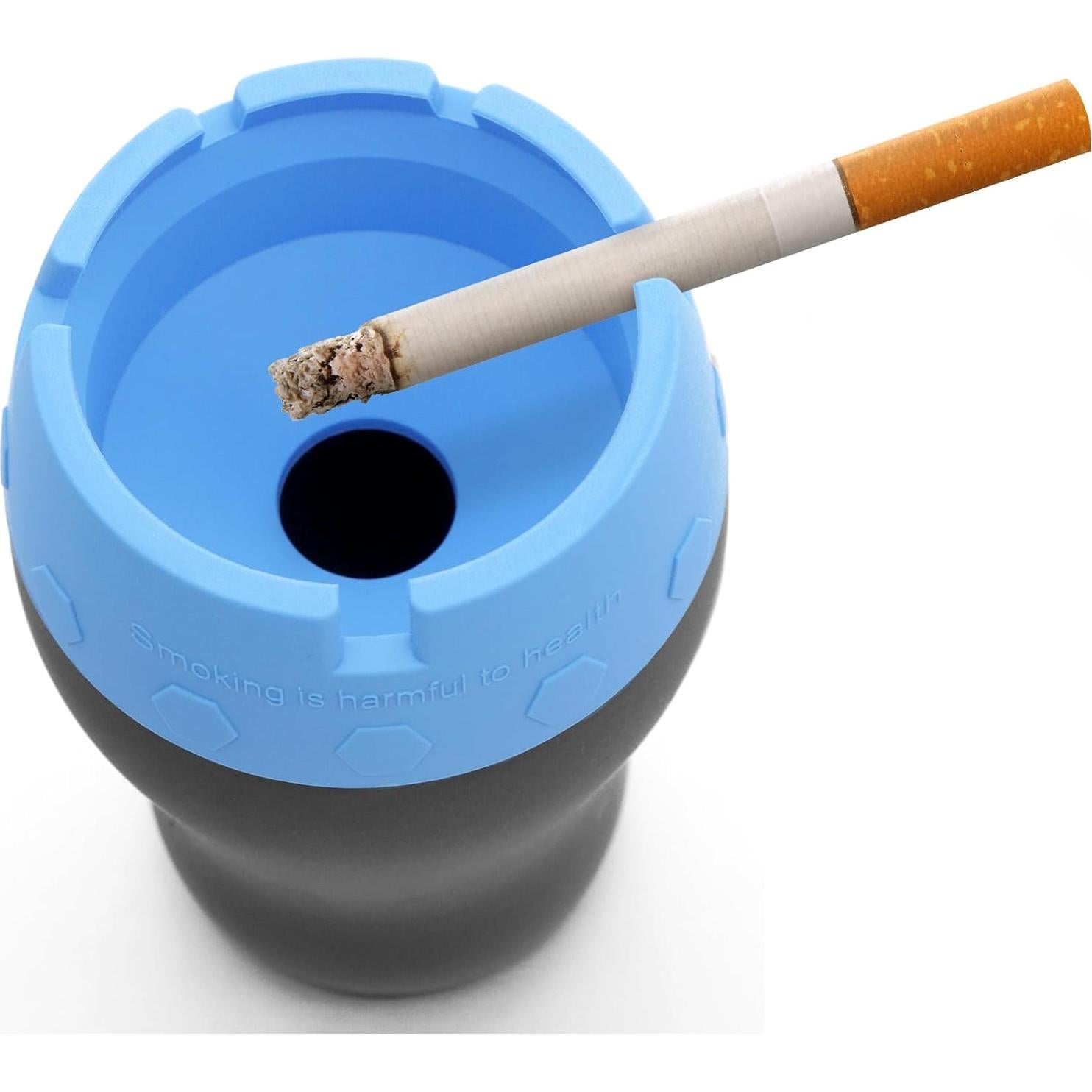 Cenicero de Silicona XSBAIHUO para Auto Sin Humo Azul