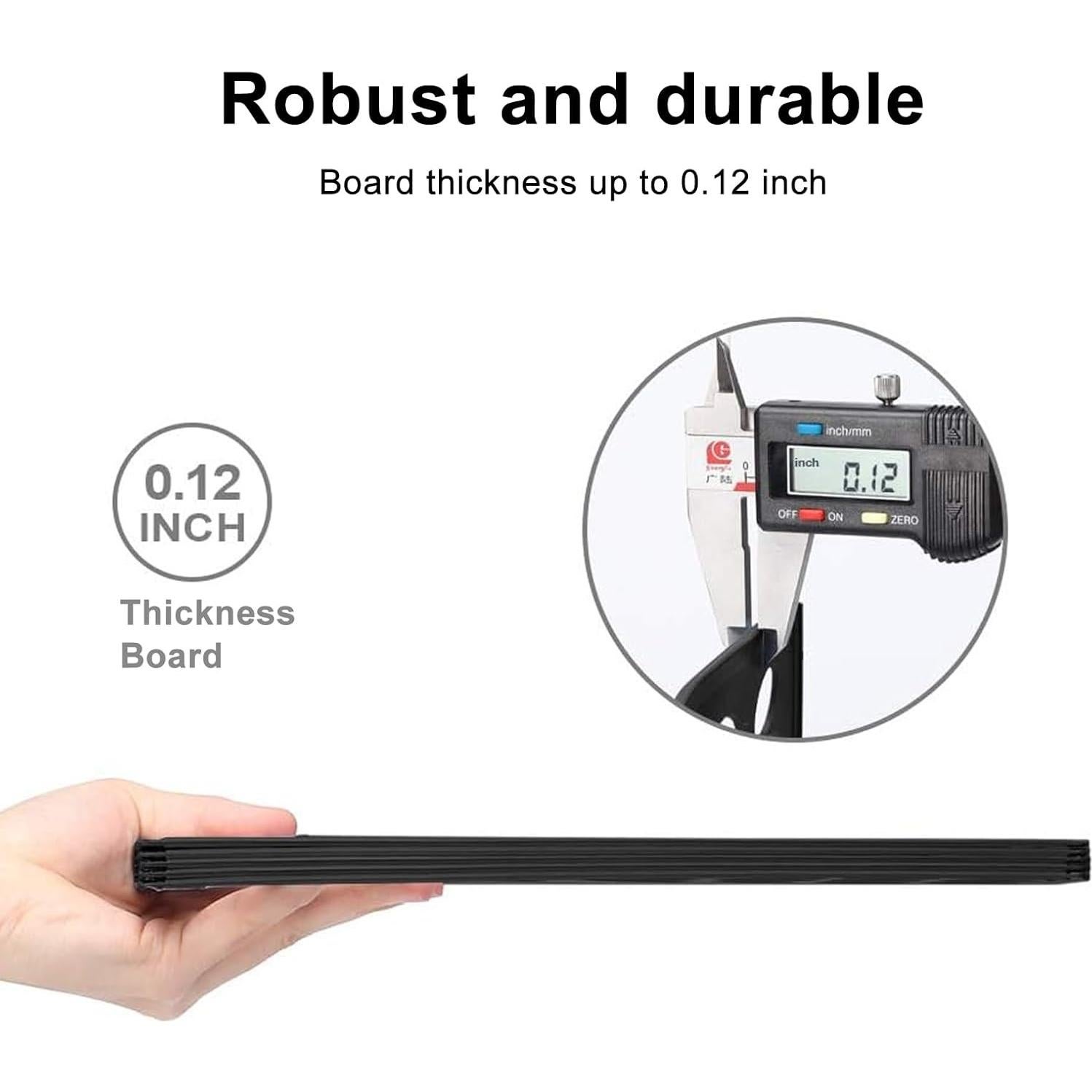 Soporte para Archivos de Revistas Comix - Organizador de Escritorio 4 Compartimentos Negro