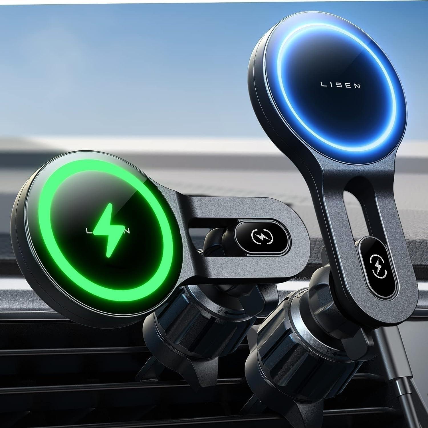 Soporte Cargador Inalámbrico MagSafe LISEN para iPhone 17 Pro Max