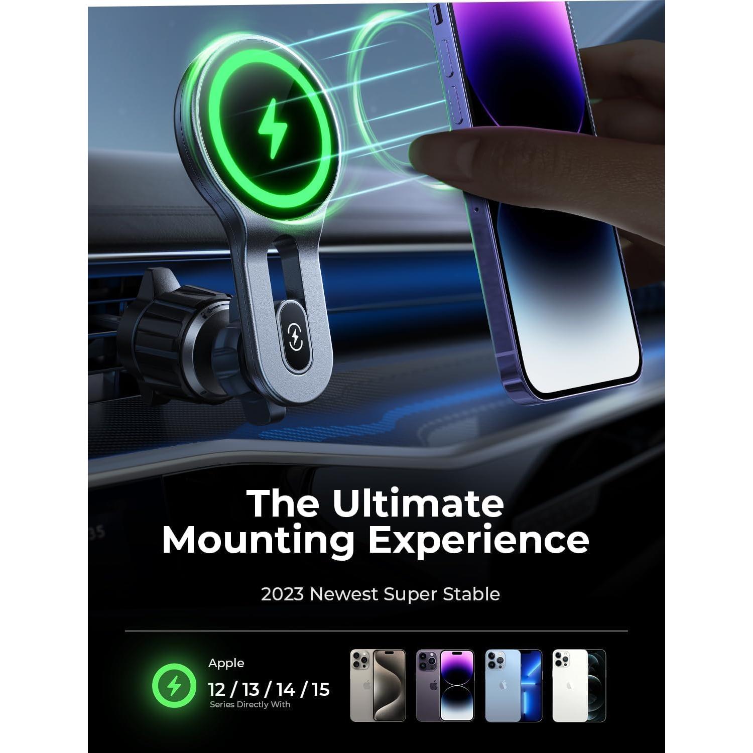 Soporte Cargador Inalámbrico MagSafe LISEN para iPhone 17 Pro Max