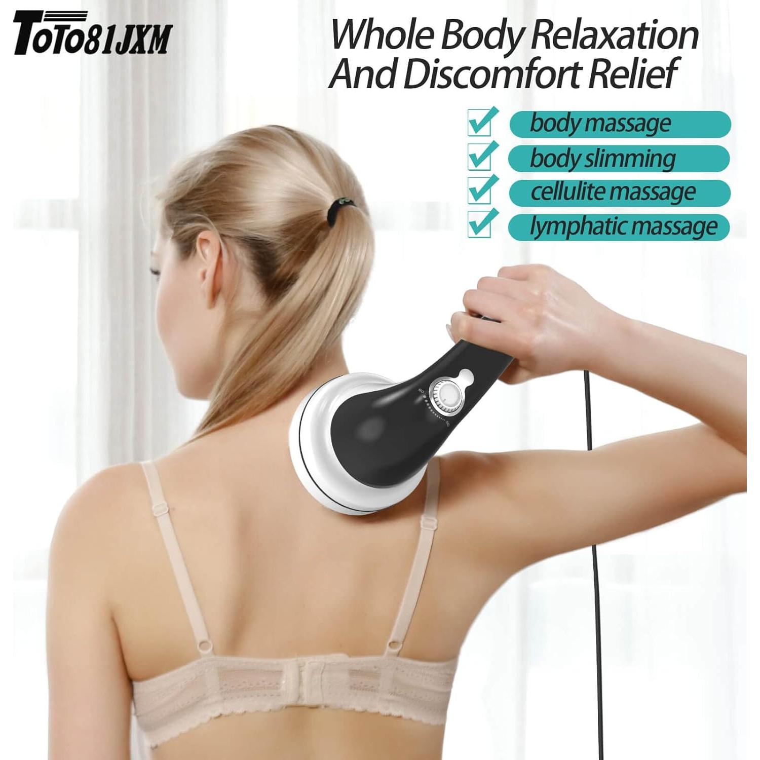 Masajeador de Celulitis TOTO81JXM PL604B-BW 0.77kg 8 Cabezas