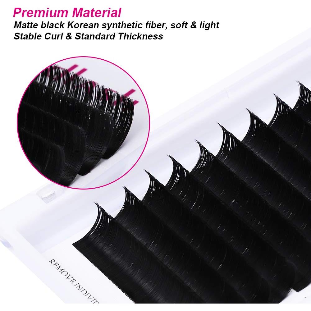 Extensiones de Pestañas FADLASH D Curl 0.07 14mm Volumen