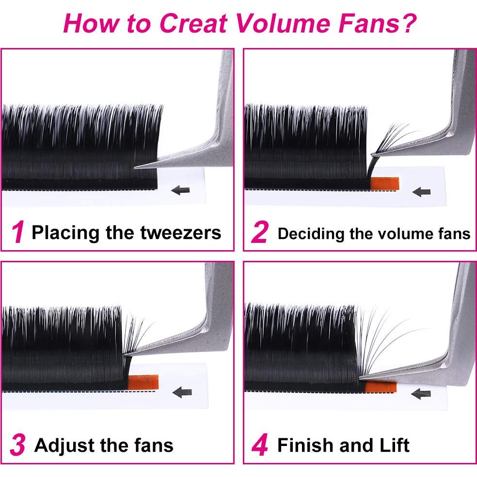 Extensiones de Pestañas FADLASH D Curl 0.07 14mm Volumen