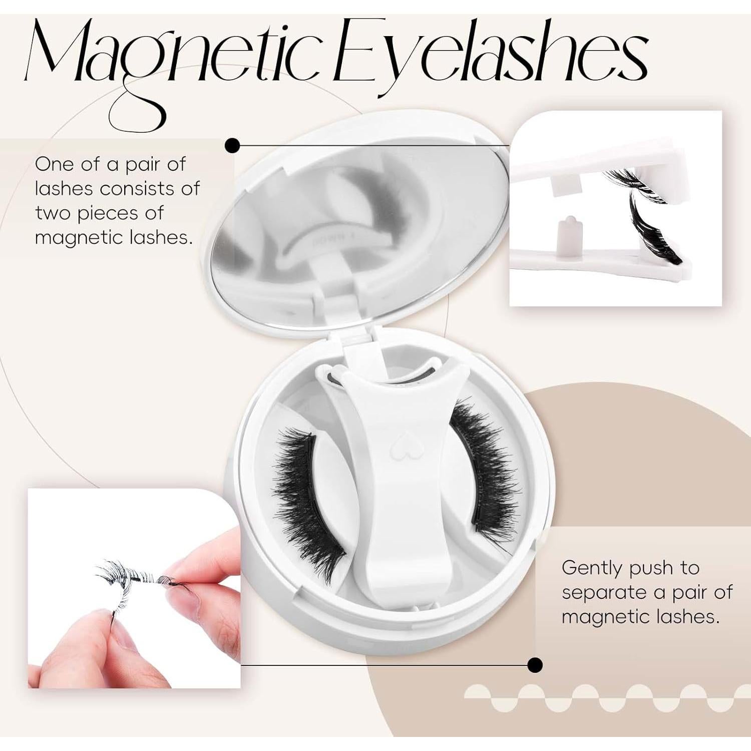 Pestañas Magnéticas FADLASH C16-GD Reutilizables Naturales