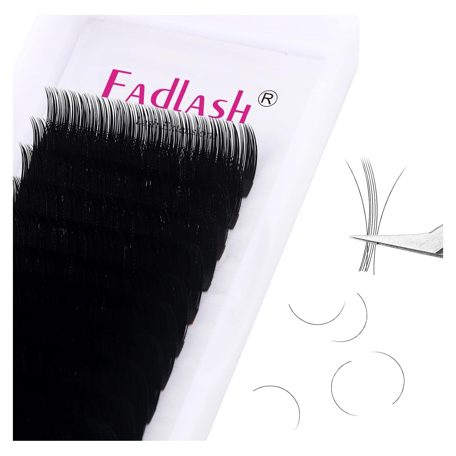 Extensiones de Pestañas FADLASH 0.05-B 8-14mm Seda Premium
