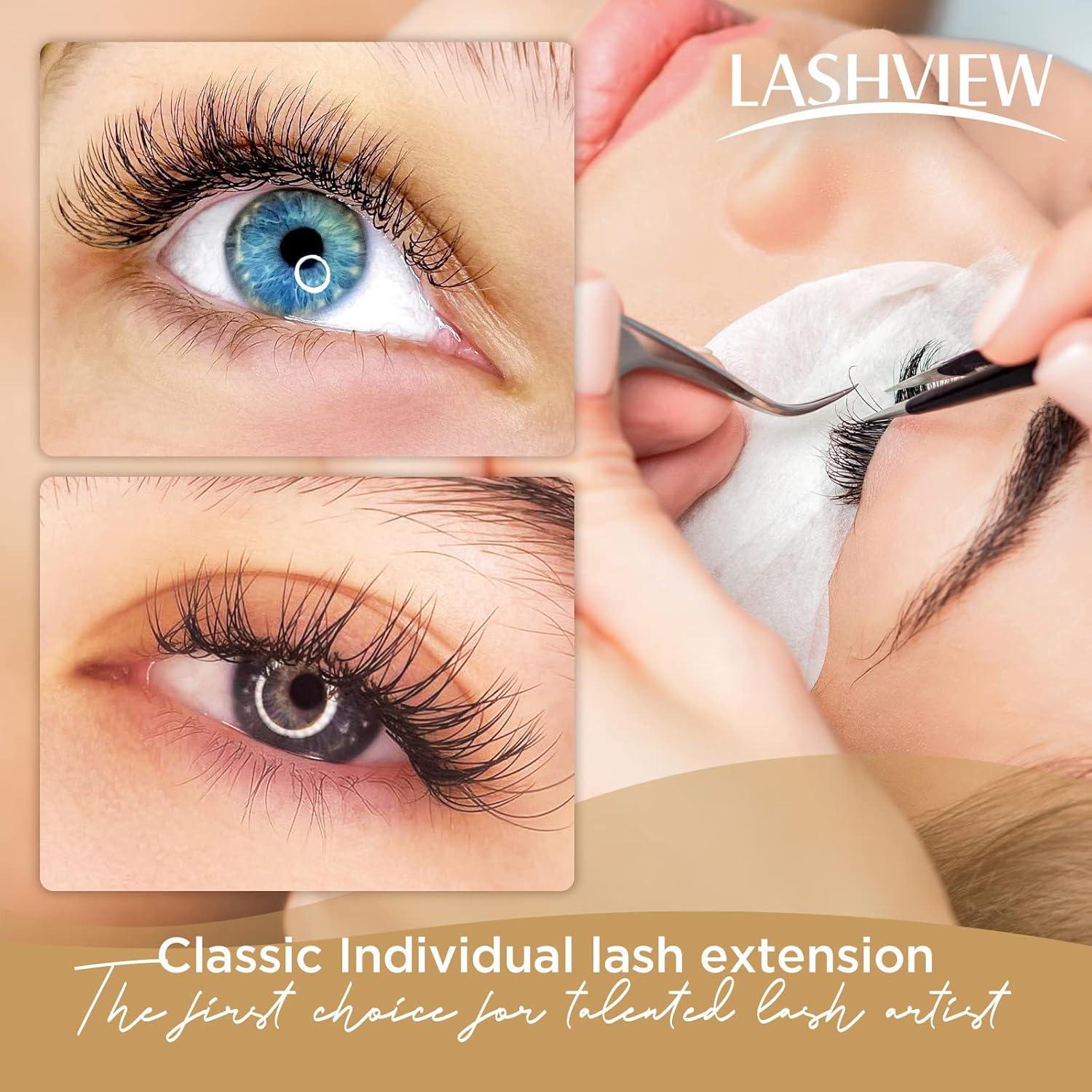Extensiones de Pestañas LASHVIEW 0.18 C Curl 15-20mm