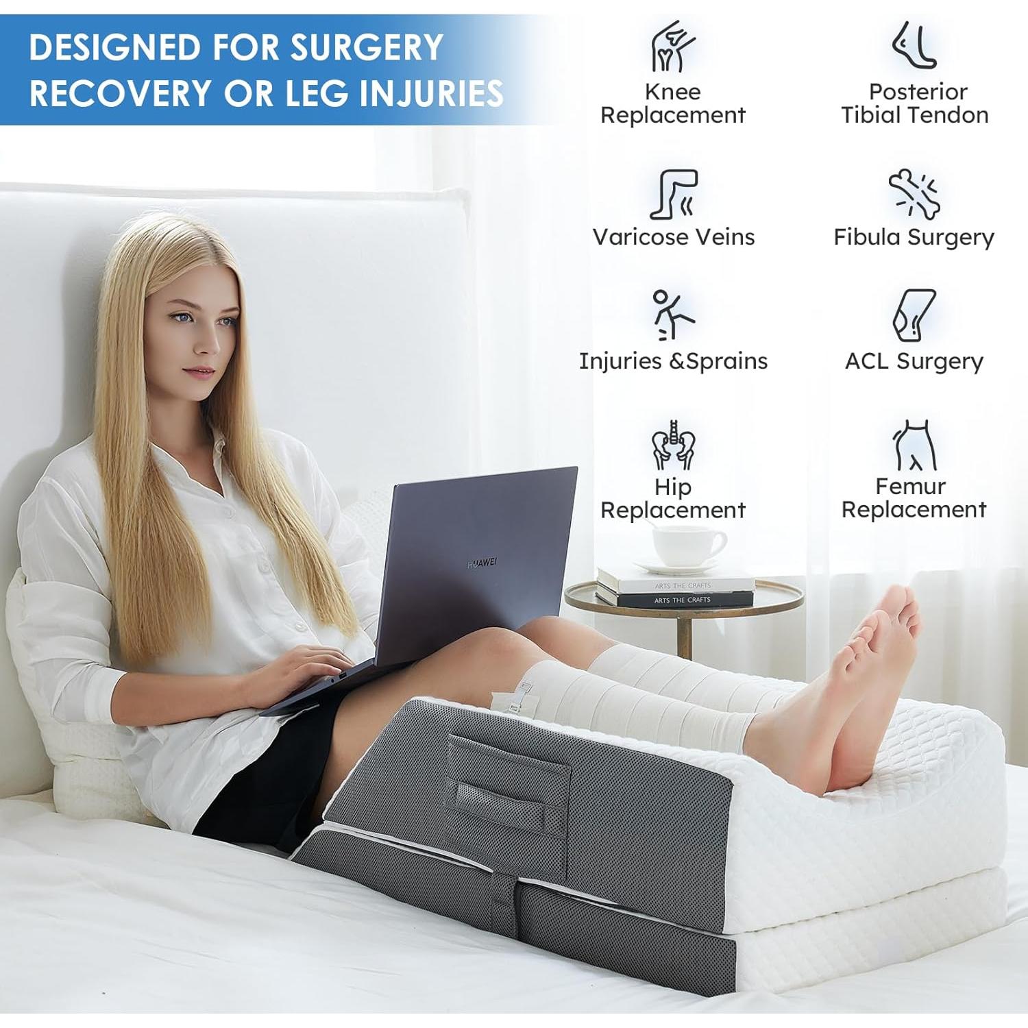 Cojín Elevador de Piernas Ajustable Kehangte 73.7x42.0 cm