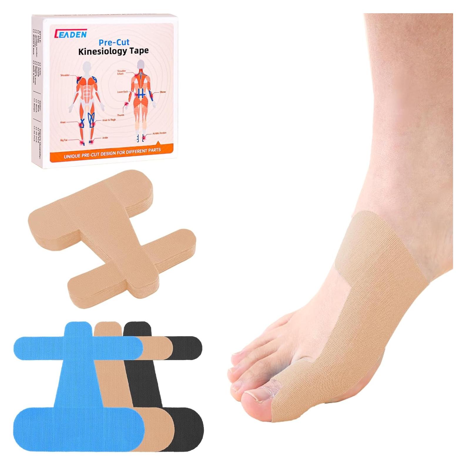 Cinta Kinesiológica Precortada IEADEN para Juanetes 40 Pcs