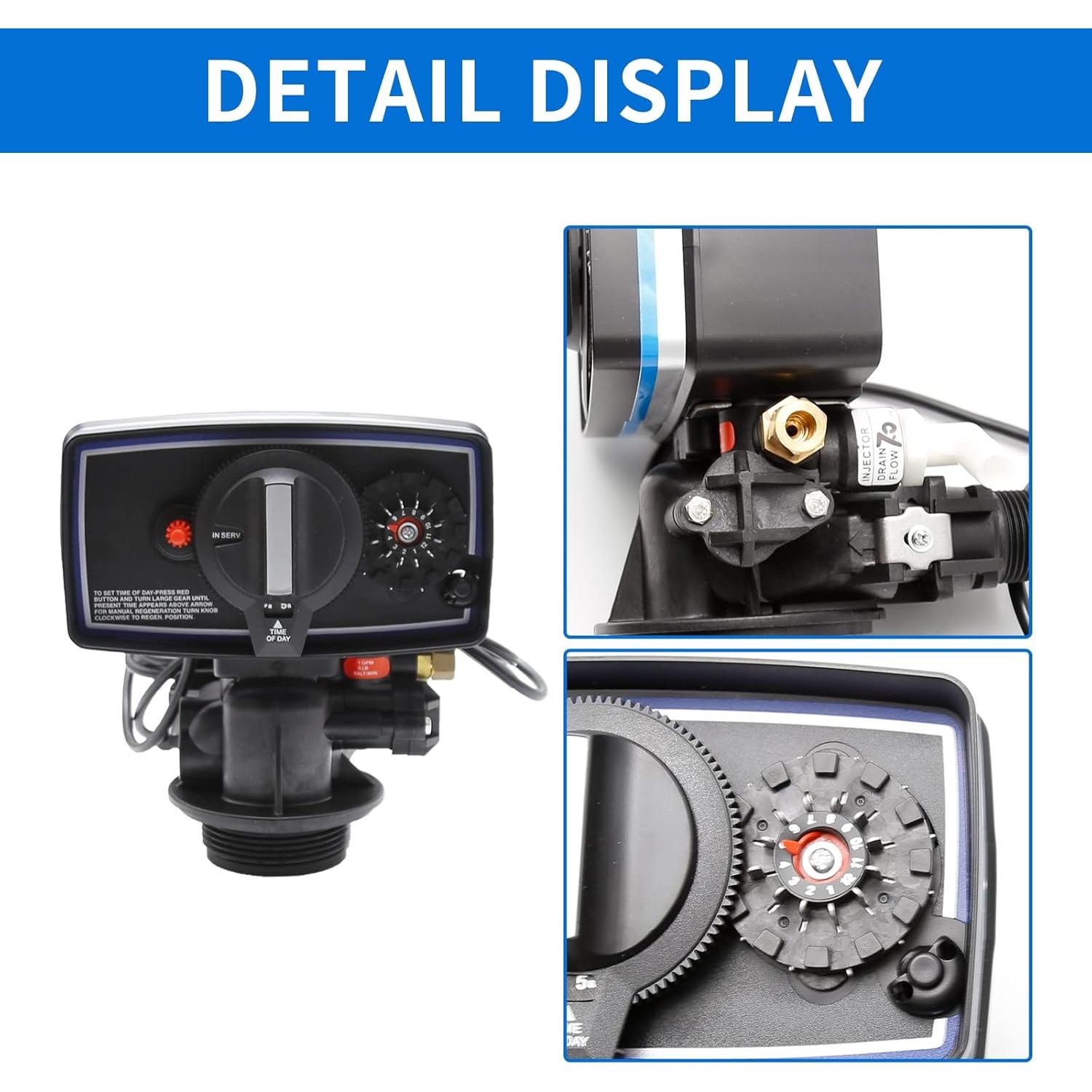 Válvula de Ablandador de Agua MDEOOSKY 22-28 cm Rosca Fina