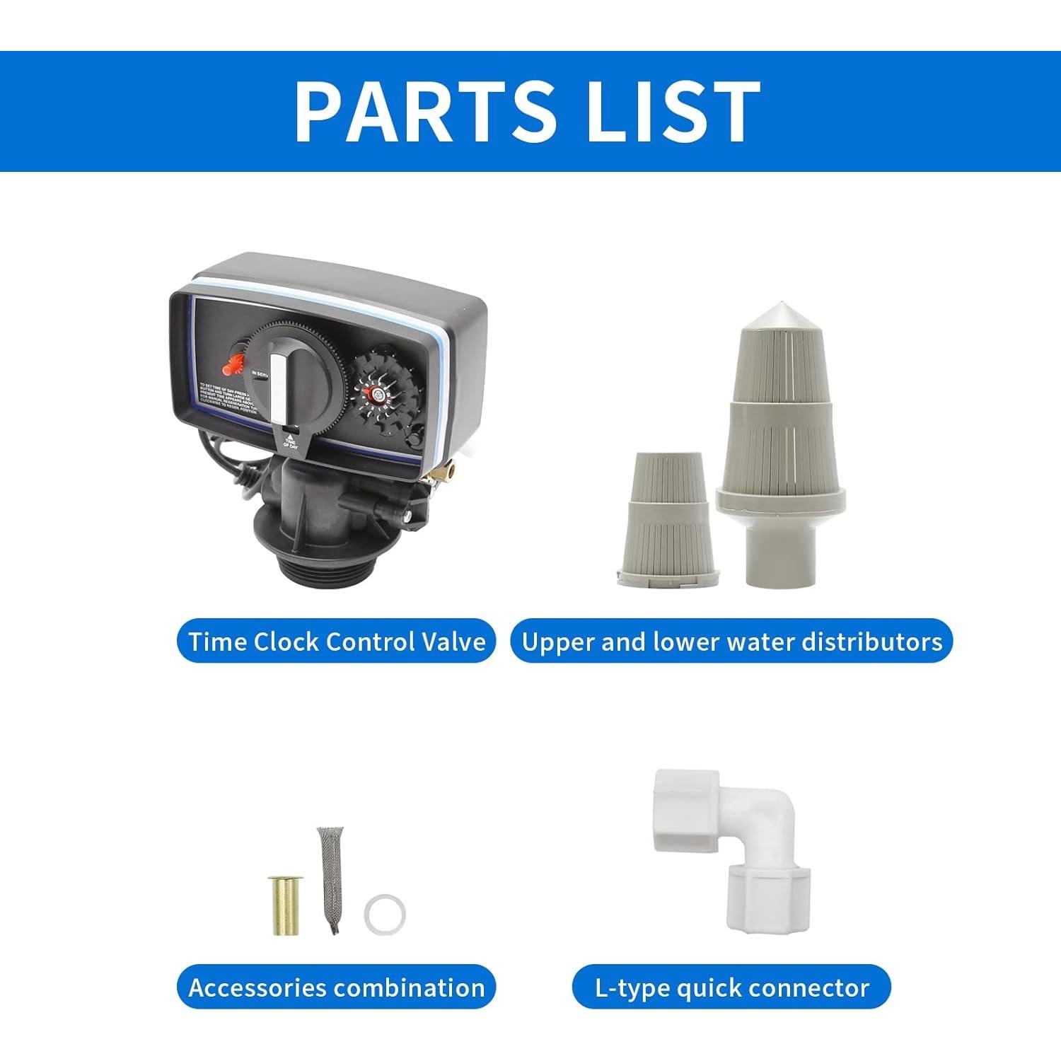 Válvula de Ablandador de Agua MDEOOSKY 22-28 cm Rosca Fina