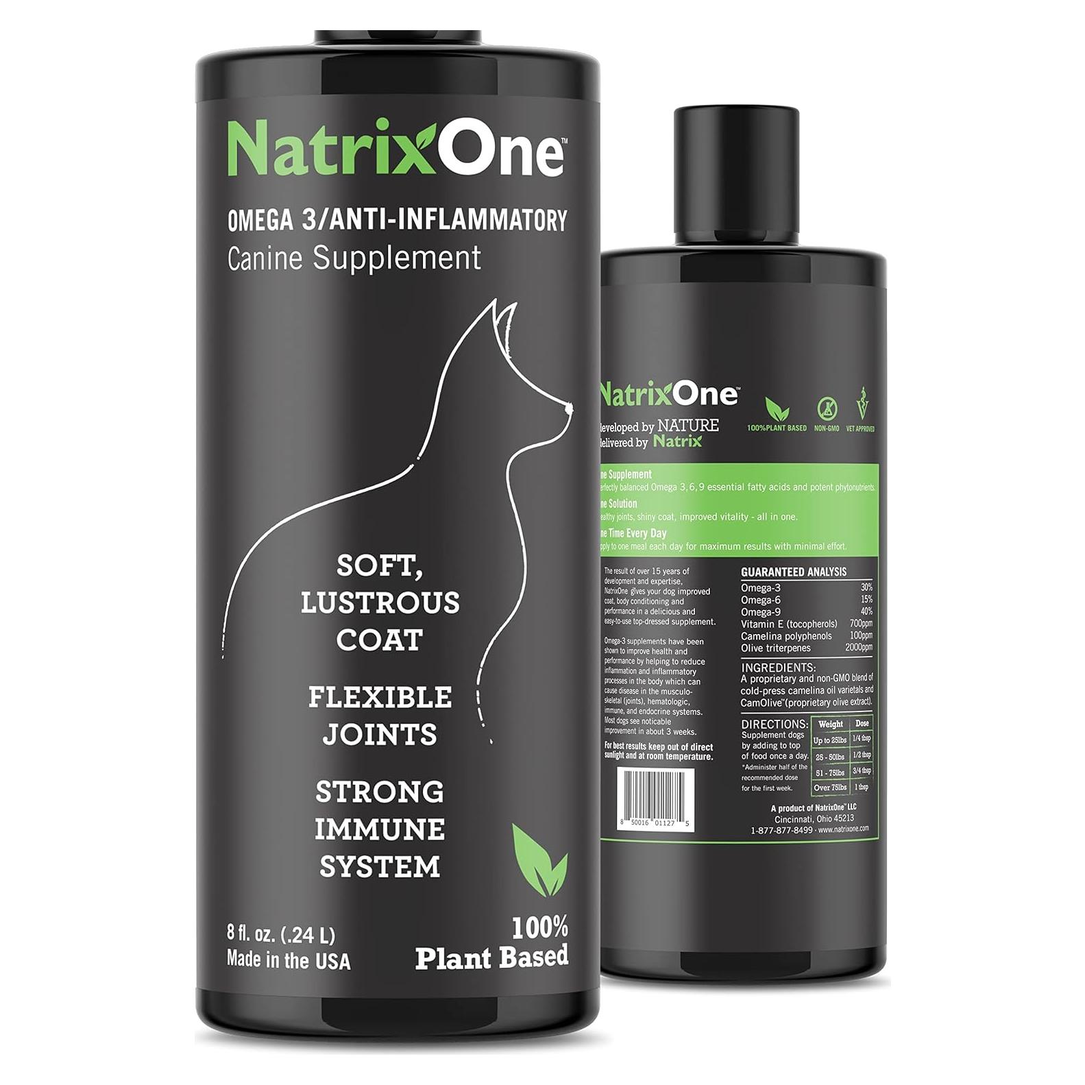 Aceite de Camelina Puro NatrixOne 226.8 g - Suplemento para Perros