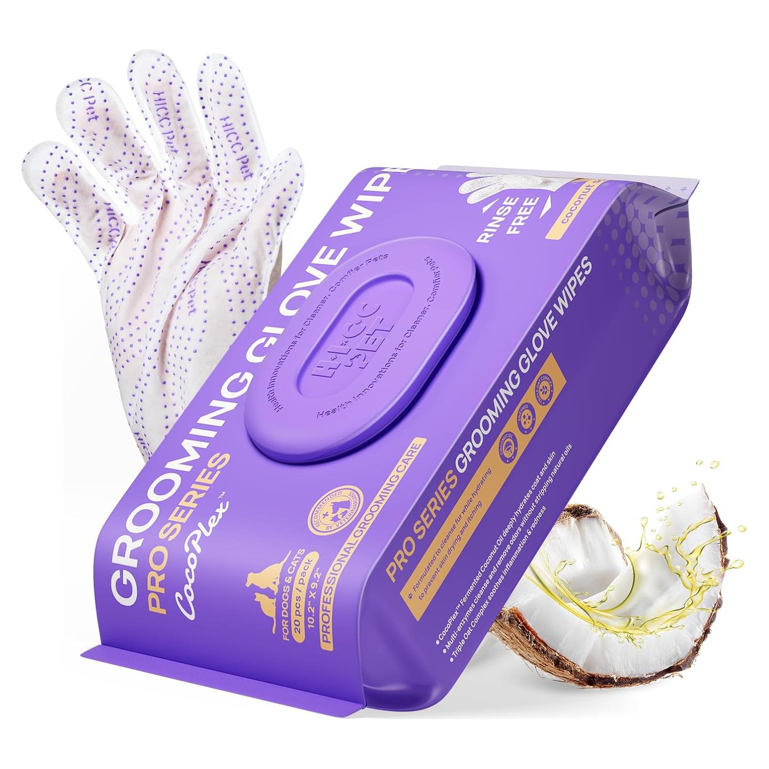 Toallitas de Baño para Perros HICC 20 Pcs Fragancia Coco