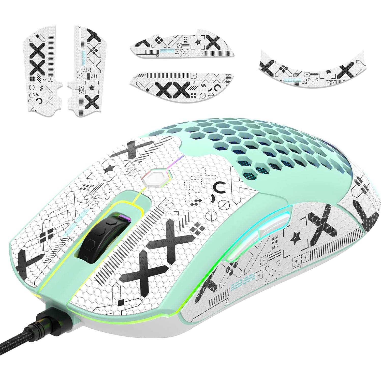 Ratón Gaming ZIYOU LANG M5 RGB 12000 DPI Ligero Verde