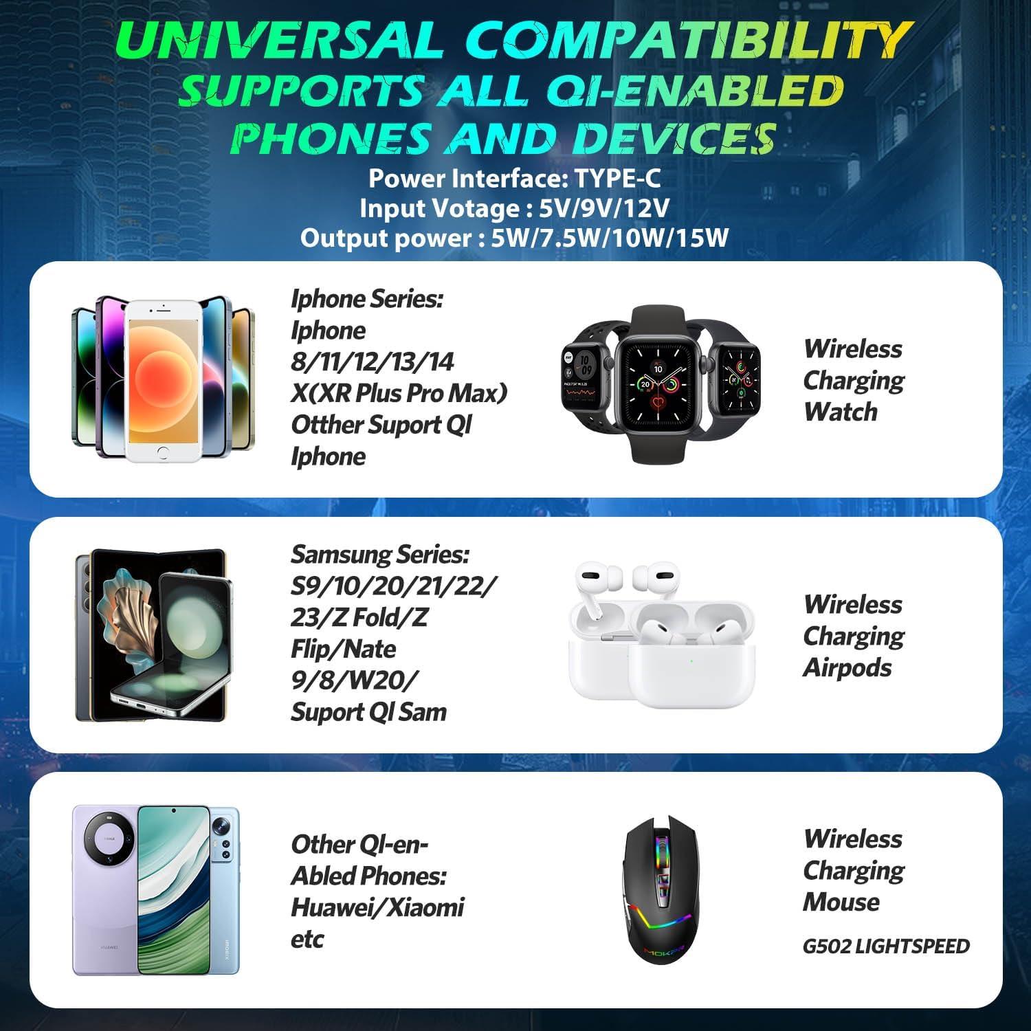 Alfombrilla de Ratón Gaming Inalámbrica ToLuLu RGB 800x300mm