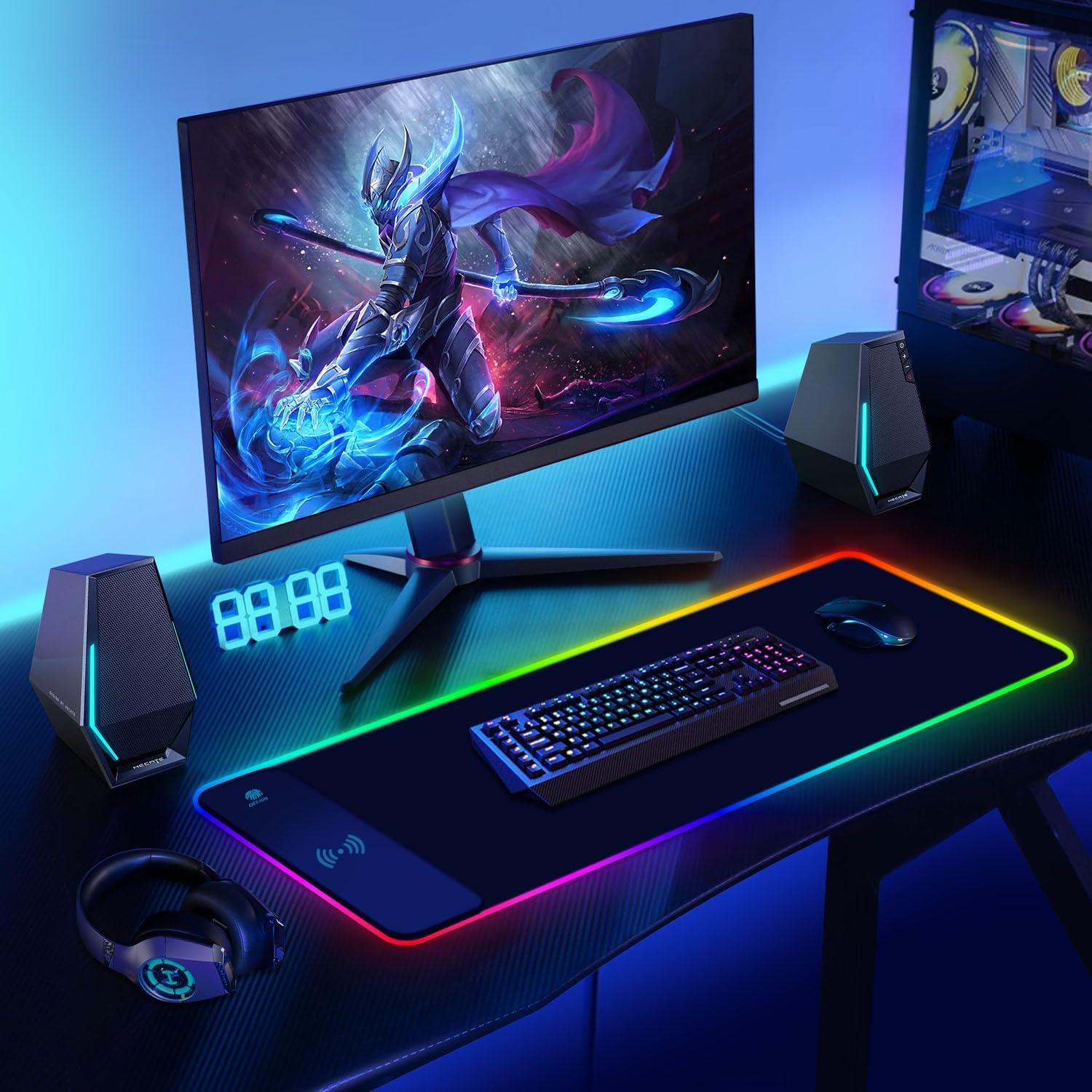 Alfombrilla de Ratón Gaming Inalámbrica ToLuLu RGB 800x300mm