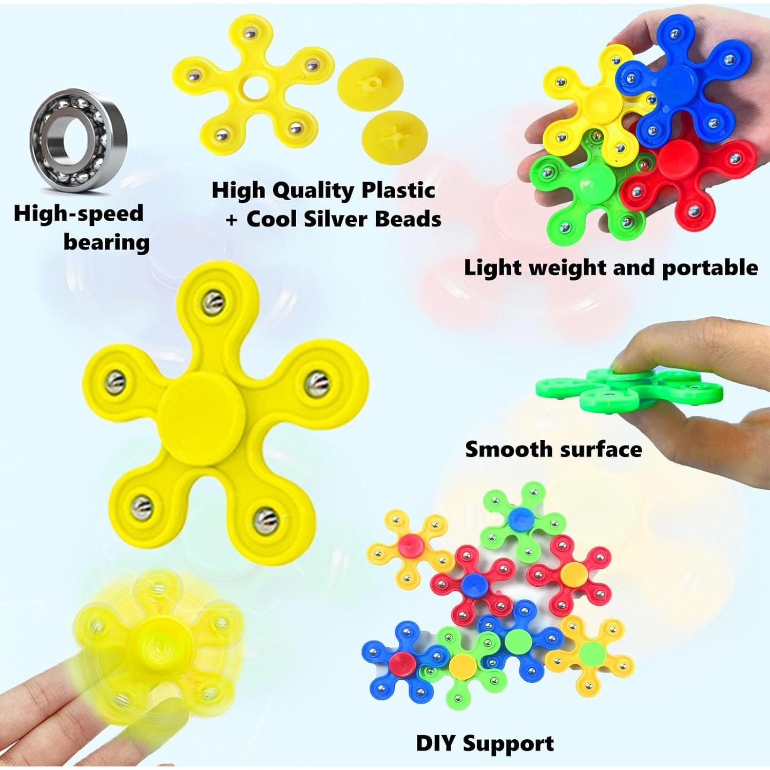 16 Spinners Antiestrés TGIQROVE 6 cm para Niños y Adultos