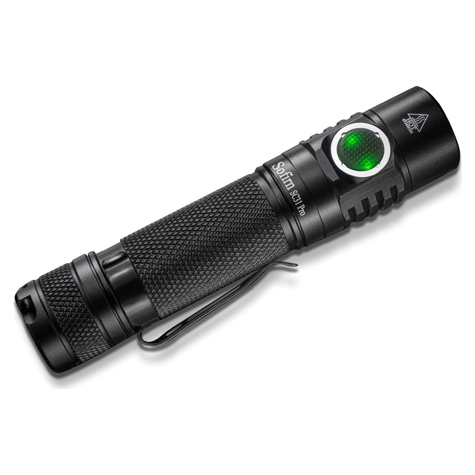 Linterna Recargable Sofirn SC31 Pro 2000 Lúmenes EDC Negra