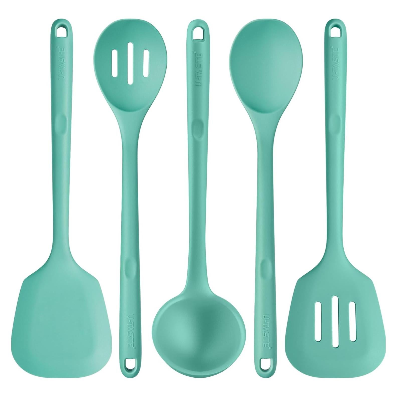 Juego de Utensilios de Cocina U-Taste 5 Piezas Silicona 34.5 cm