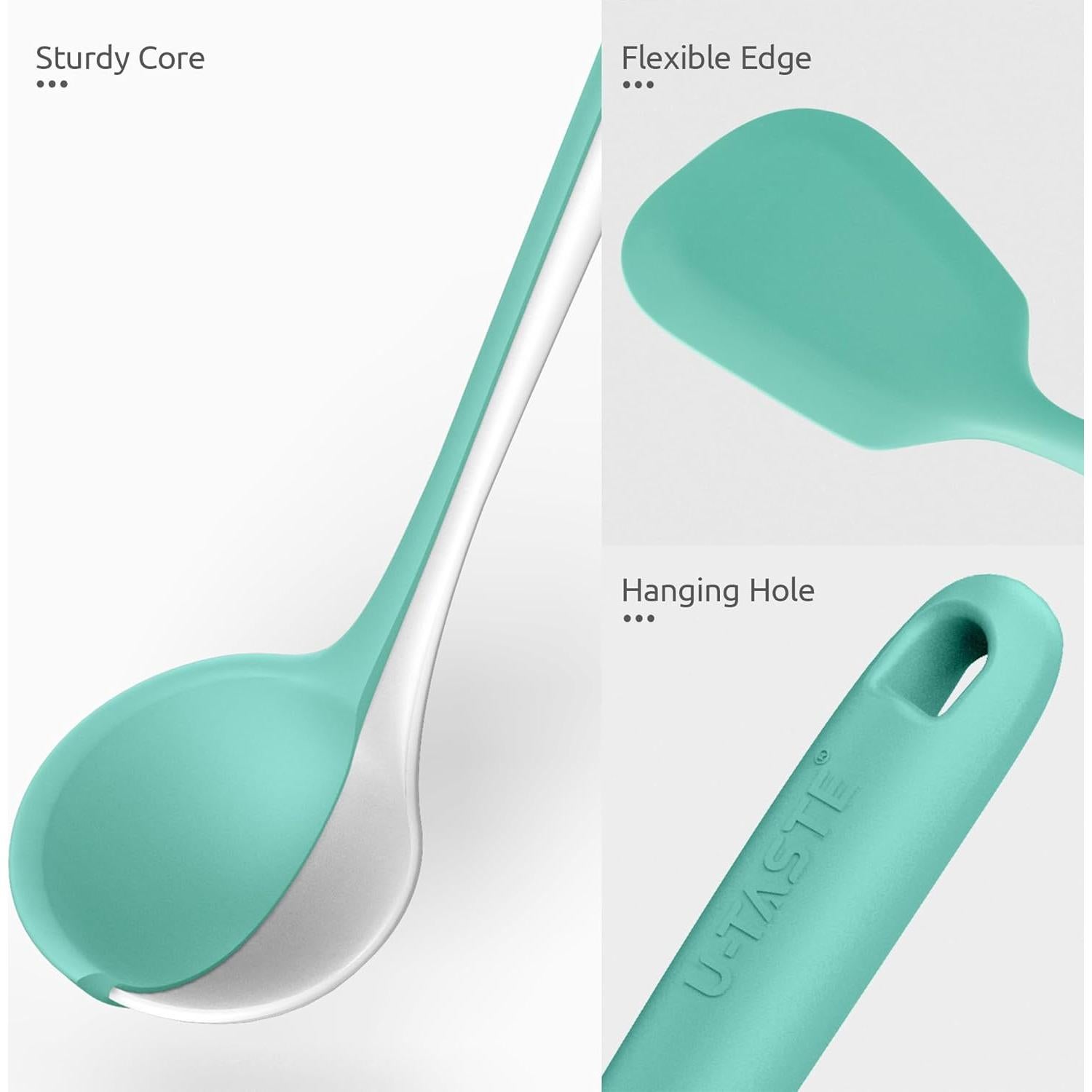 Juego de Utensilios de Cocina U-Taste 5 Piezas Silicona 34.5 cm