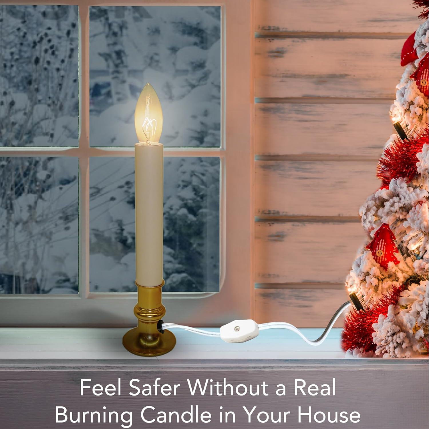 Lámpara de Ventana Eléctrica Brite Star 25.4 cm Luz de Vela