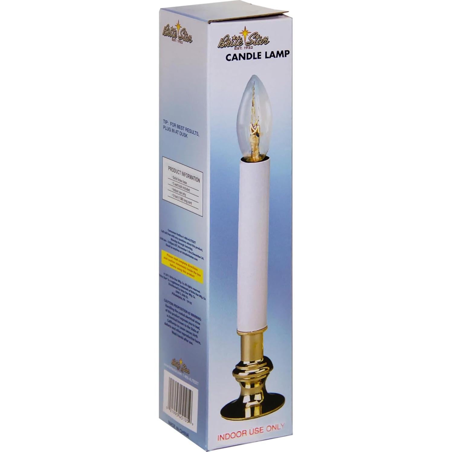 Lámpara de Ventana Eléctrica Brite Star 25.4 cm Luz de Vela