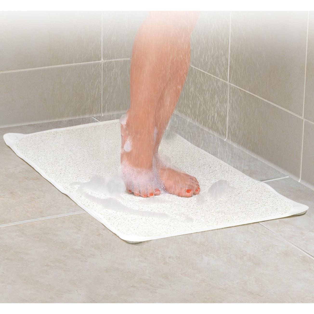 Alfombra de Ducha Antideslizante Huji 75x44.5 cm - 10 Ventosas