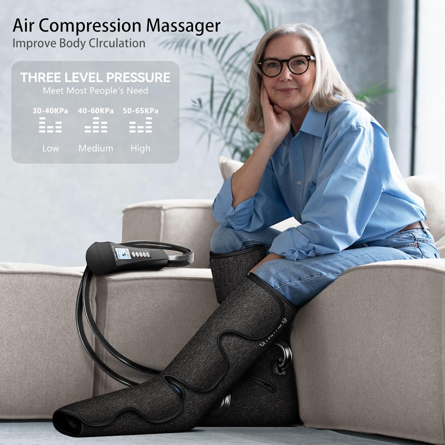 Masajeador de Piernas y Pies UMARMUNG con Calor y Compresión