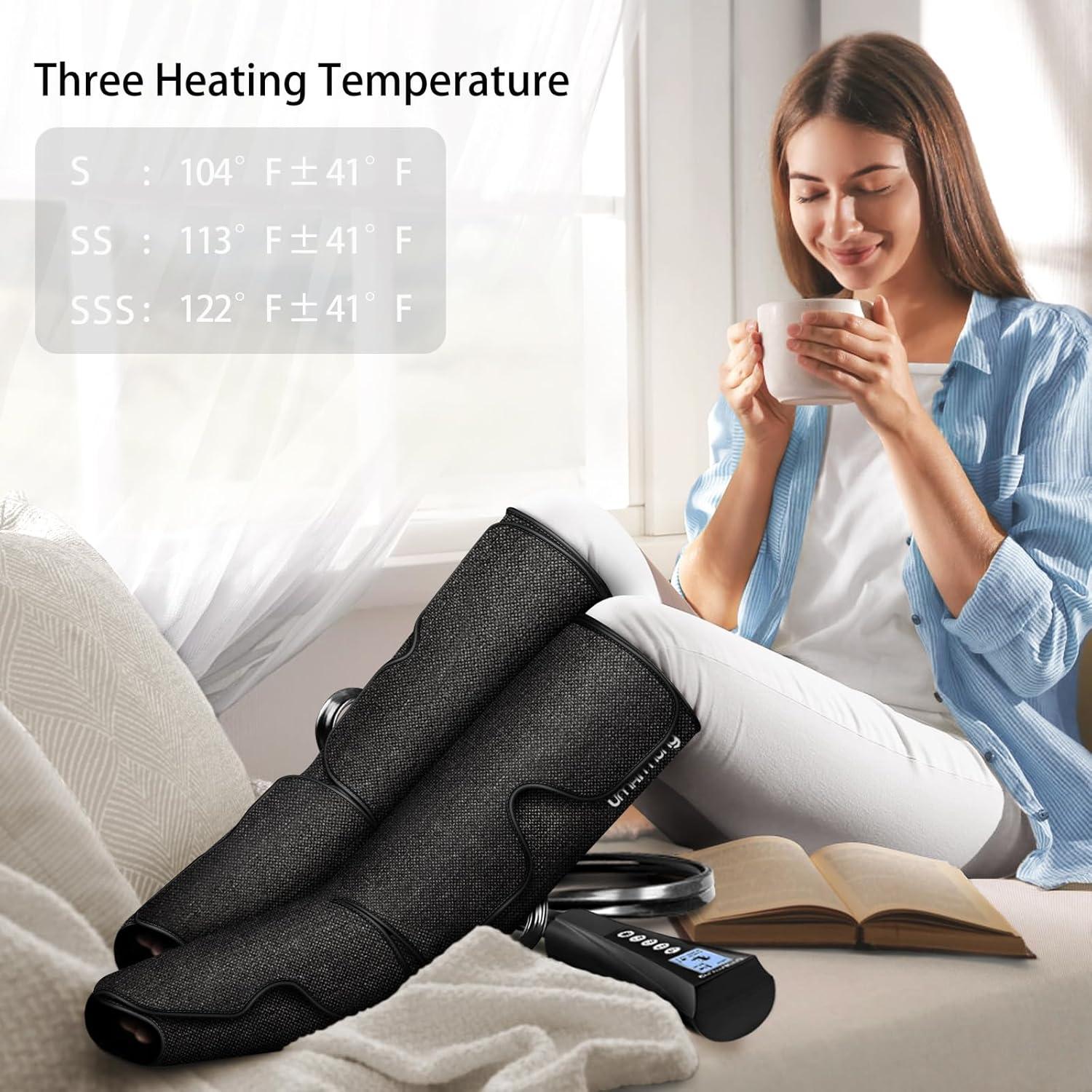 Masajeador de Piernas y Pies UMARMUNG con Calor y Compresión