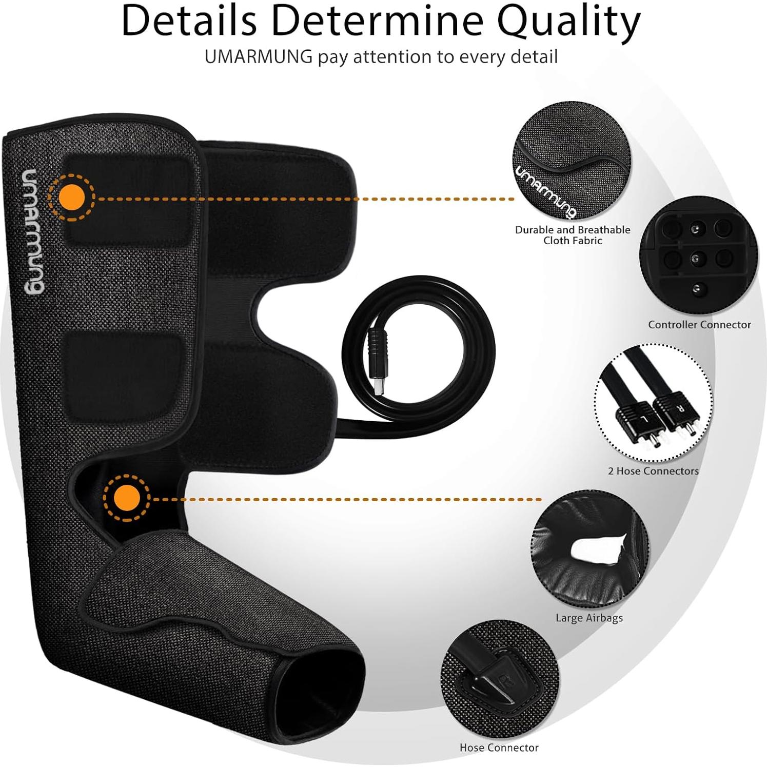 Masajeador de Piernas y Pies UMARMUNG con Calor y Compresión