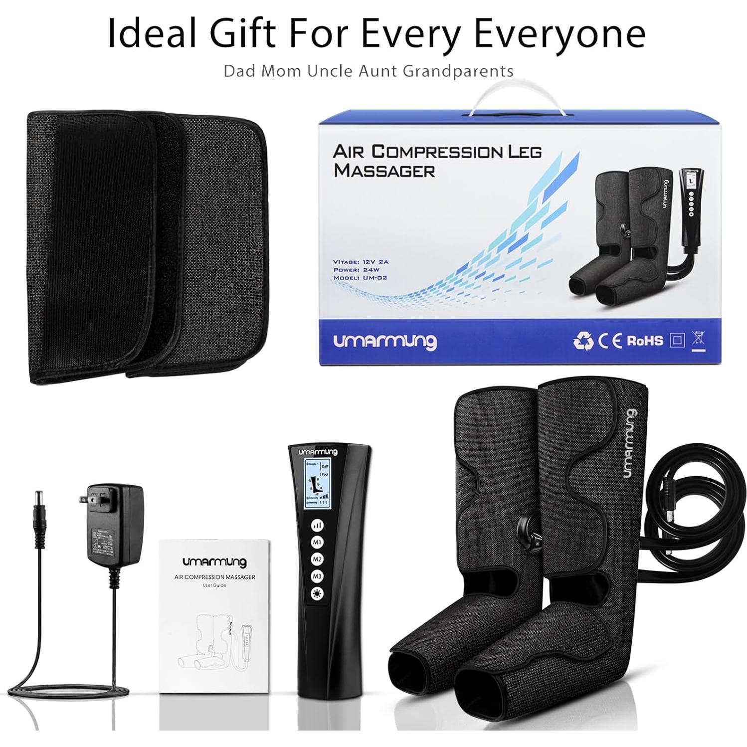 Masajeador de Piernas y Pies UMARMUNG con Calor y Compresión
