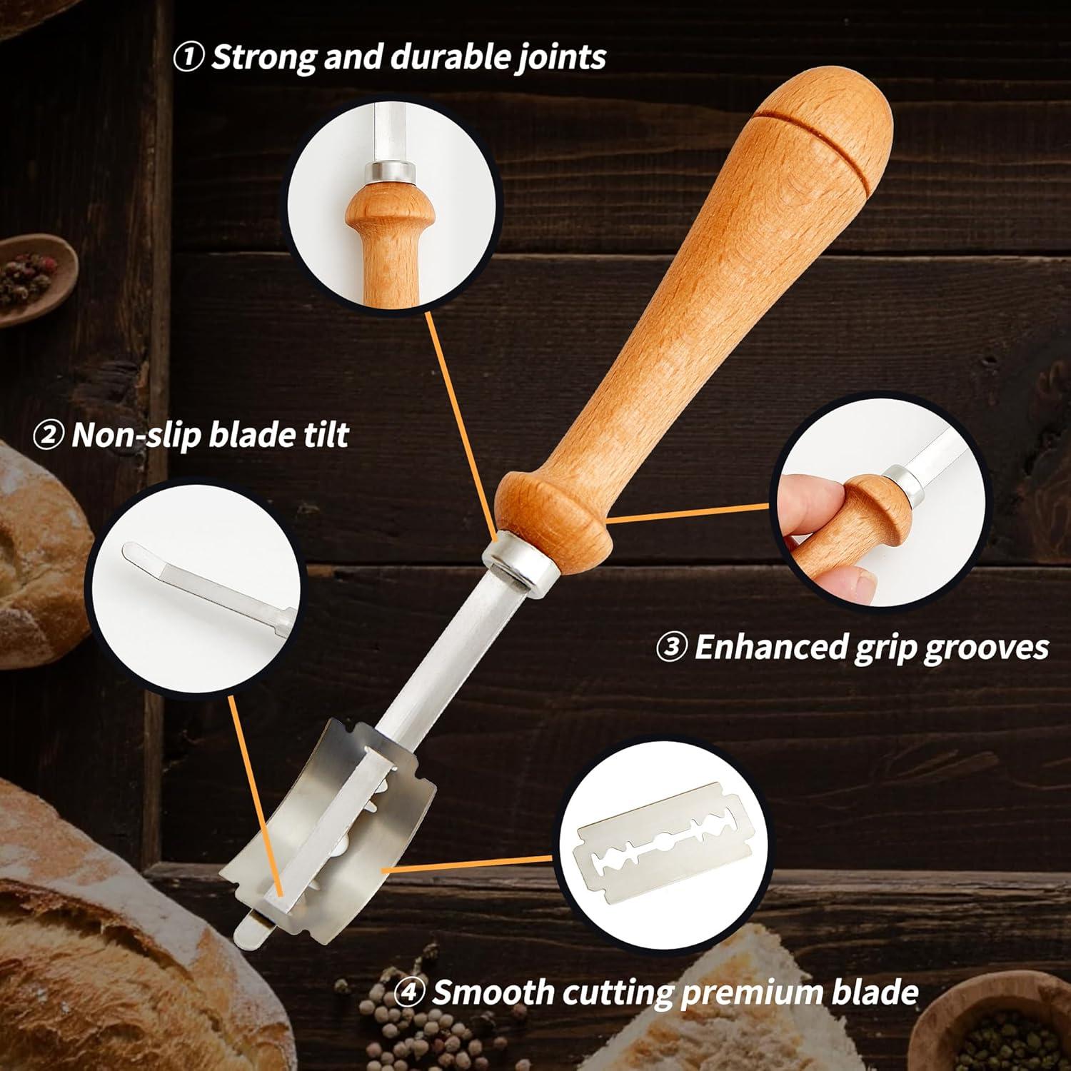 Cuchillo Cortador de Pan Sourdough Vinoil - 10 Cuchillas Inoxidable