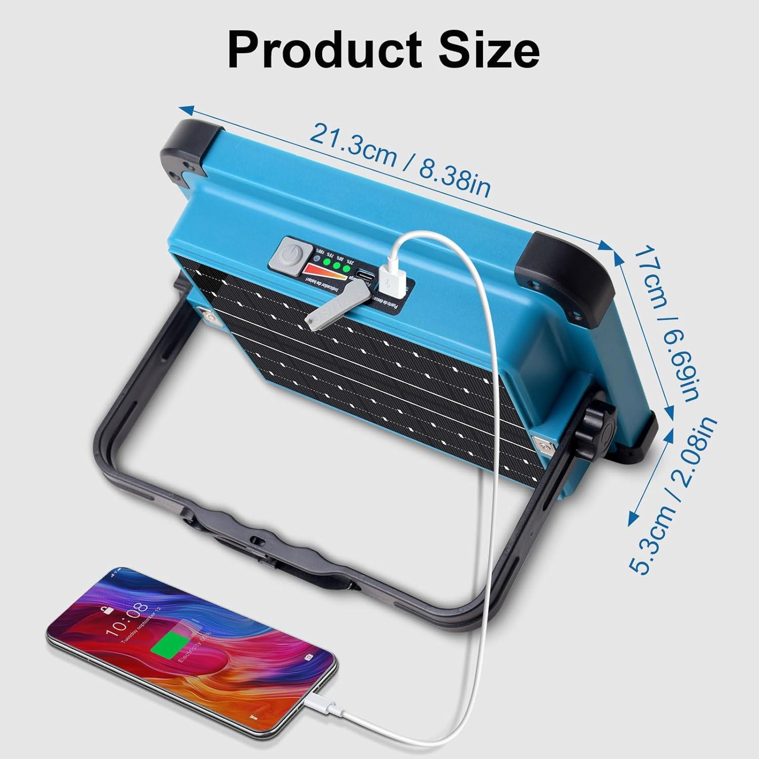 Luz de Trabajo Solar LED ErayLife 100W 10000LM Impermeable