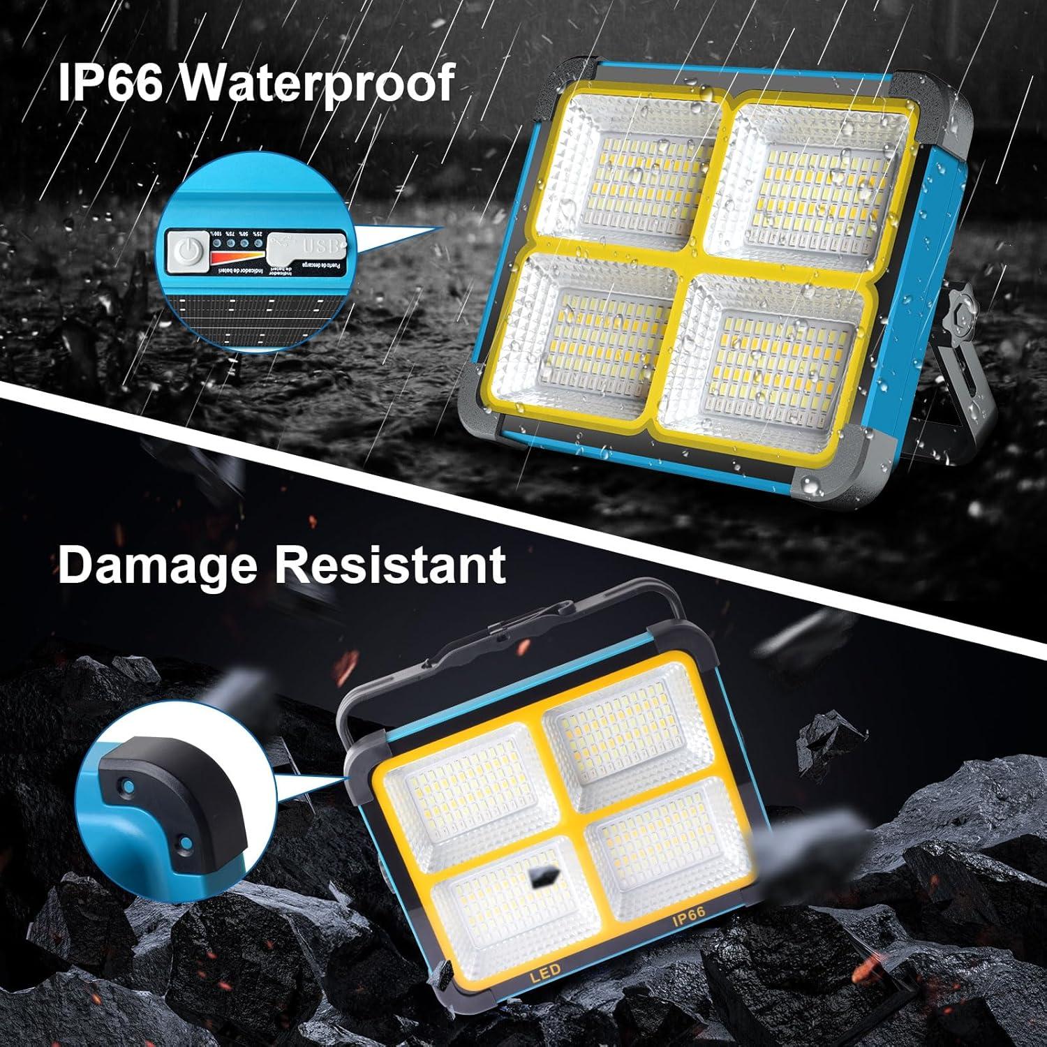 Luz de Trabajo Solar LED ErayLife 100W 10000LM Impermeable