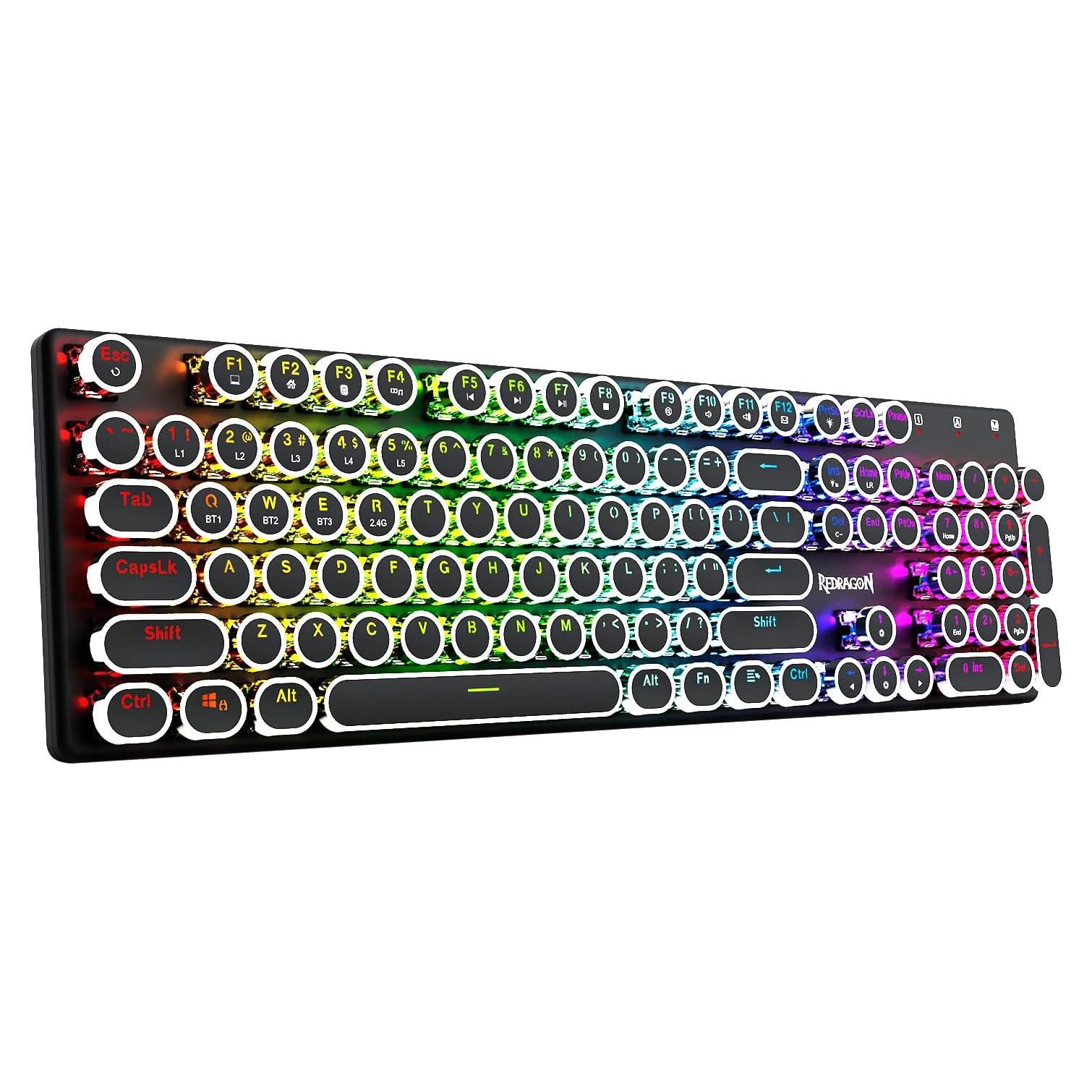 Teclado Mecánico Inalámbrico Redragon K710 Retroiluminado RGB