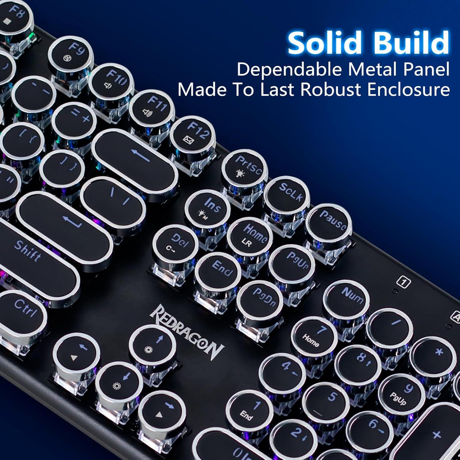 Teclado Mecánico Inalámbrico Redragon K710 Retroiluminado RGB