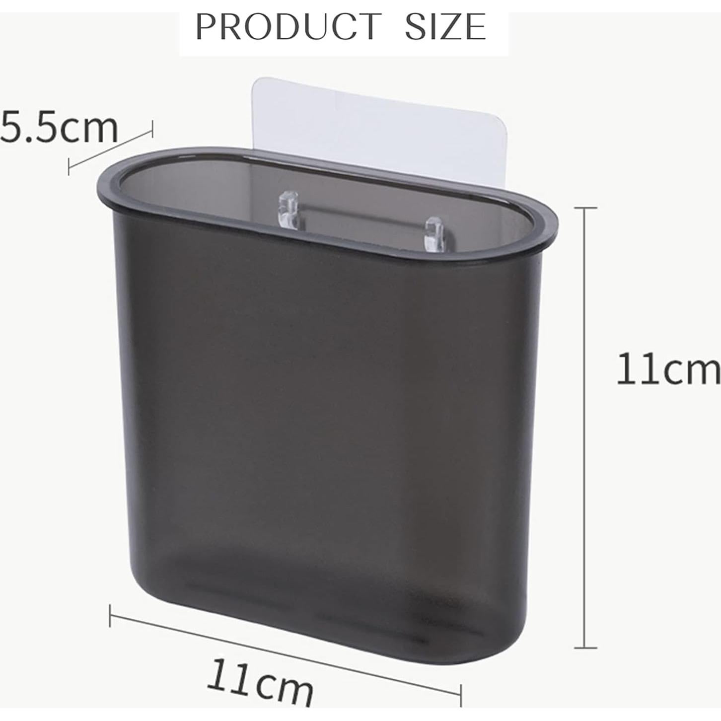 Soporte de Cepillo de Dientes Montado en Pared Kulusion Negro - 2 Piezas