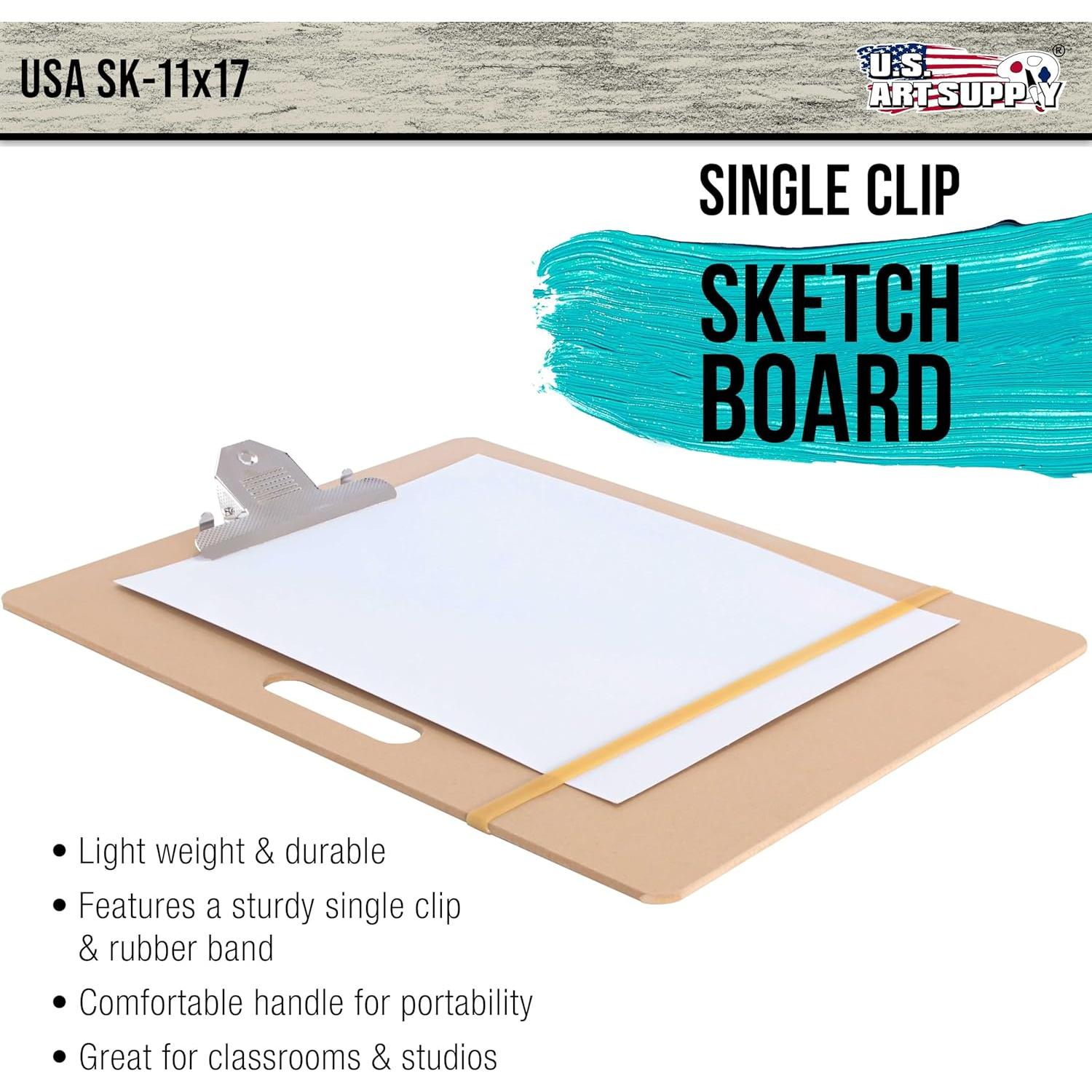 Tablero de Dibujo Portátil Suministro de Arte 27.94 x 43.18 cm