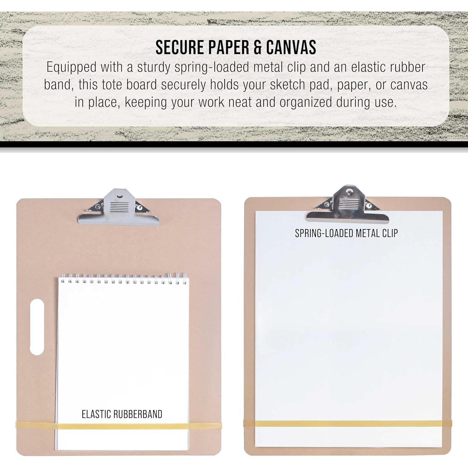 Tablero de Dibujo Portátil Suministro de Arte 27.94 x 43.18 cm