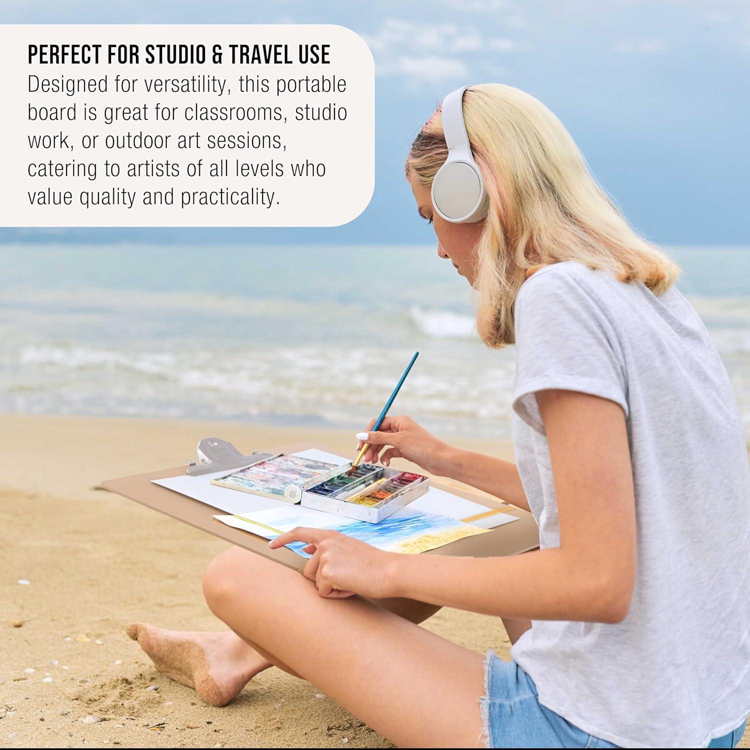 Tablero de Dibujo Portátil Suministro de Arte 27.94 x 43.18 cm