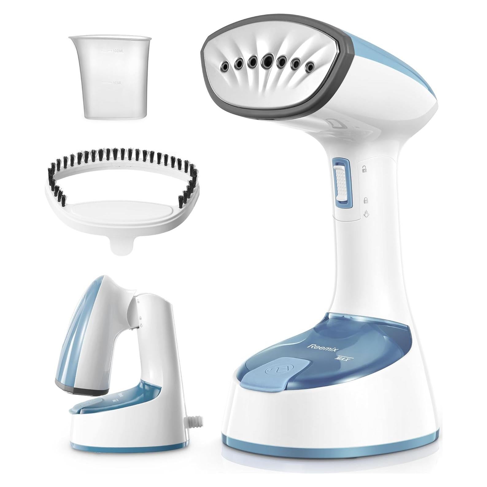 Vaporizador de Ropa Reemix 1200W Plegable Gris Azul