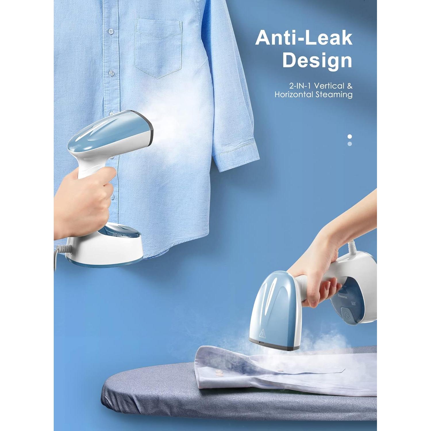 Vaporizador de Ropa Reemix 1200W Plegable Gris Azul