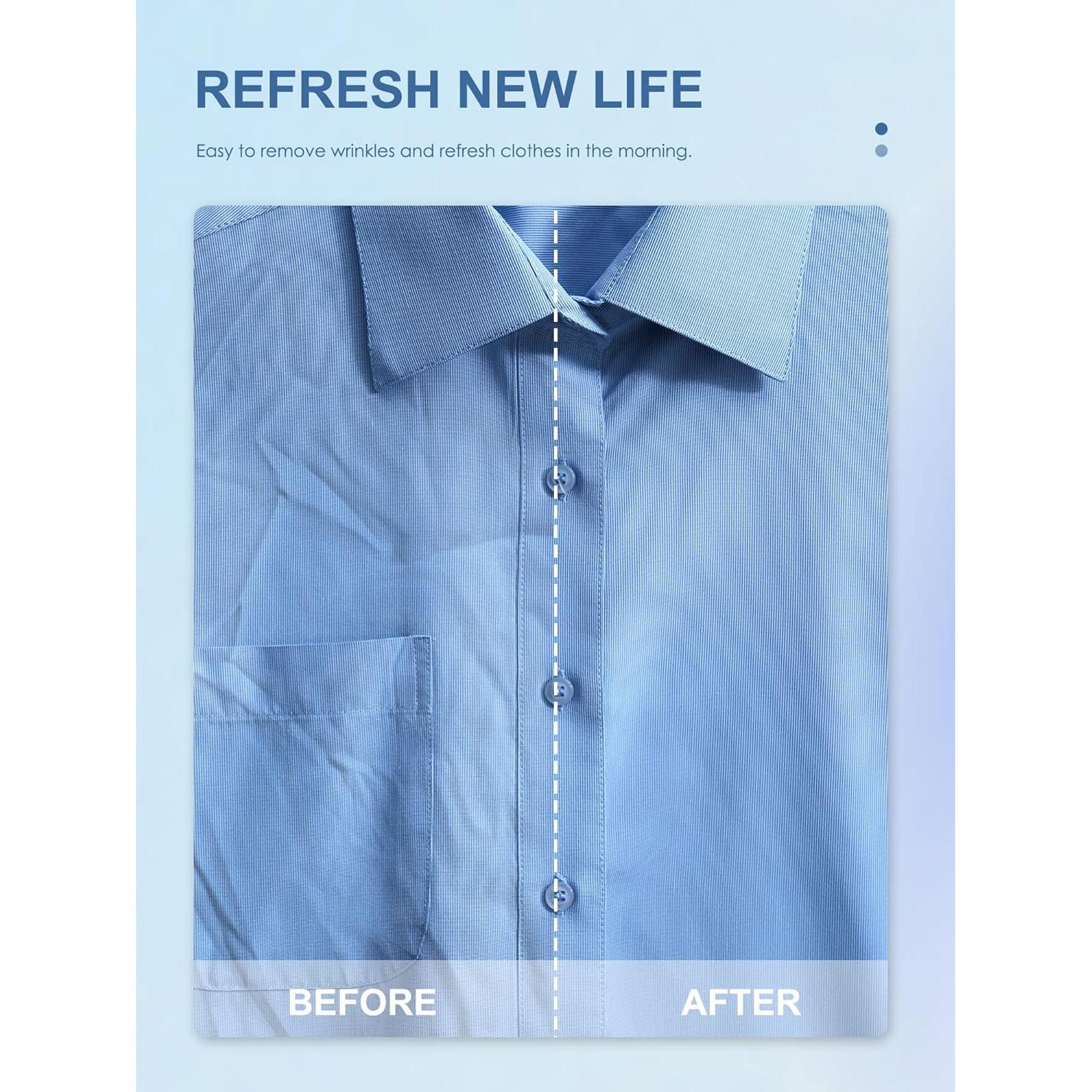 Vaporizador de Ropa Reemix 1200W Plegable Gris Azul