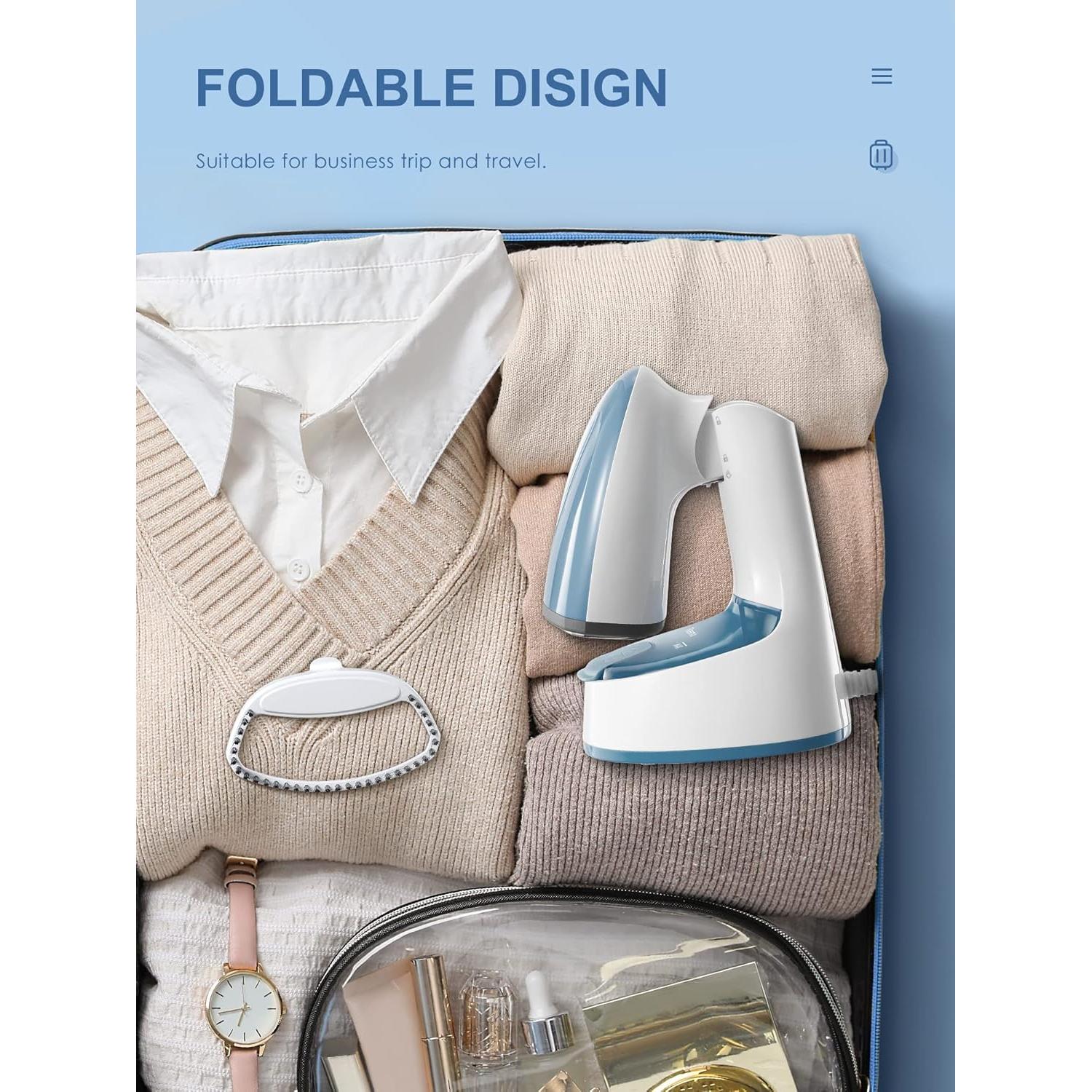 Vaporizador de Ropa Reemix 1200W Plegable Gris Azul