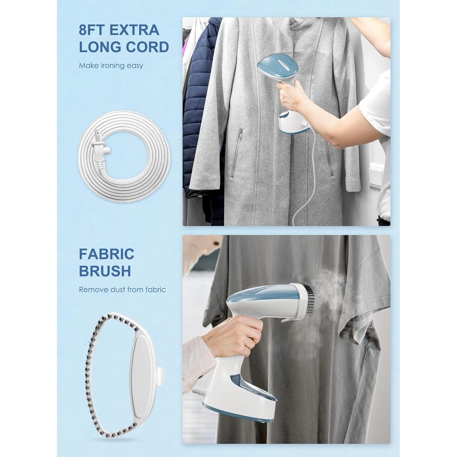 Vaporizador de Ropa Reemix 1200W Plegable Gris Azul