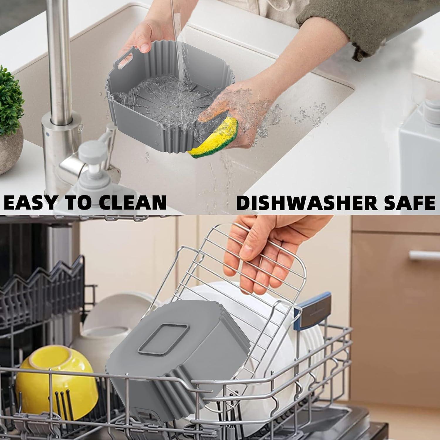 Forros de Silicona Reutilizables LYHOLKEER para Freidora de Aire 1-3QT