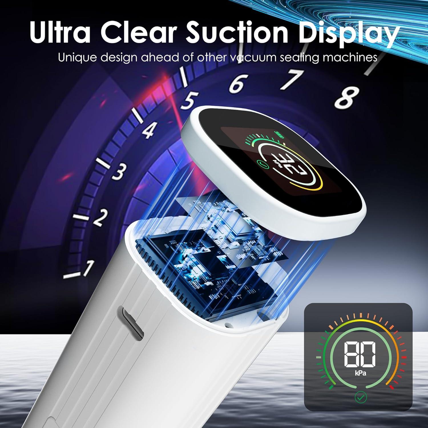 Sellador al vacío Natupo ZKJ01 portátil con 30 bolsas reutilizables