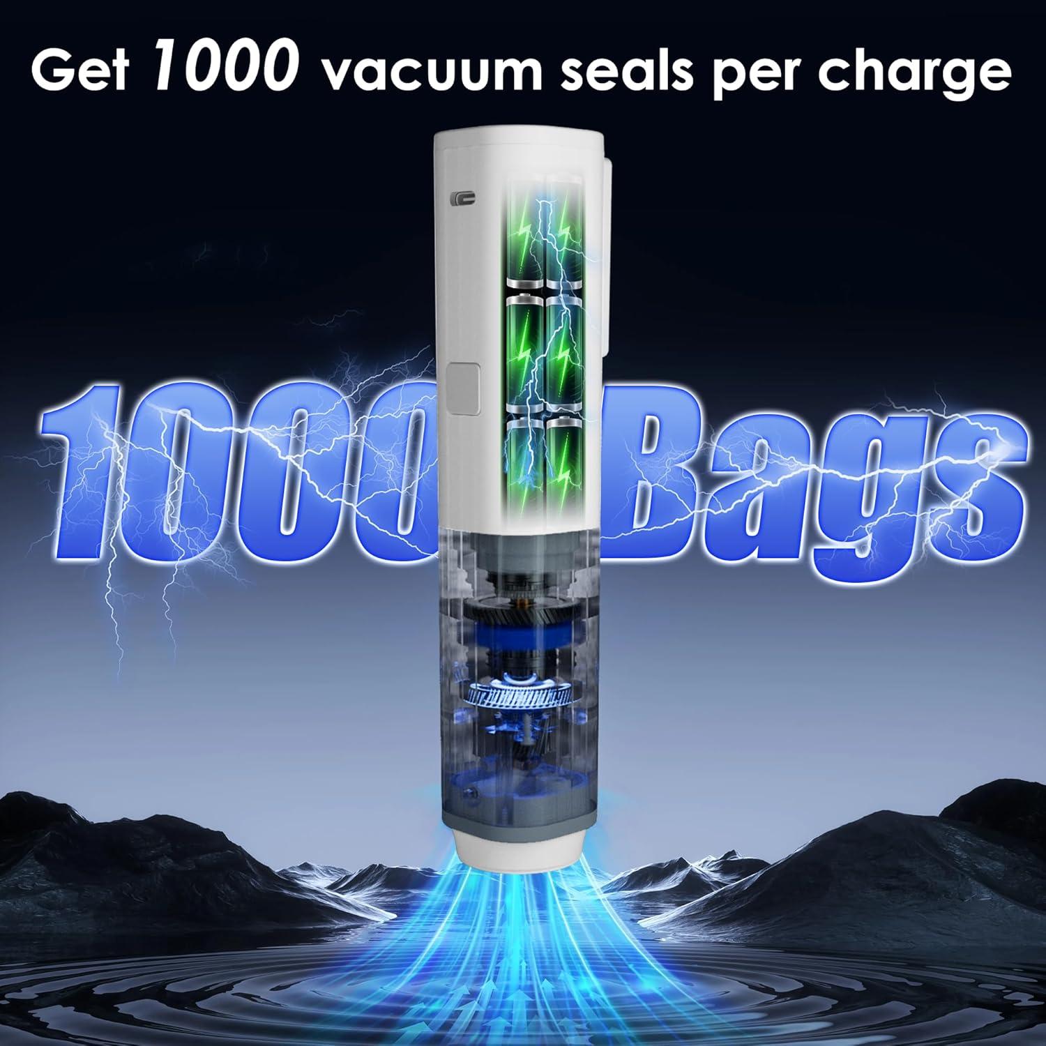 Sellador al vacío Natupo ZKJ01 portátil con 30 bolsas reutilizables