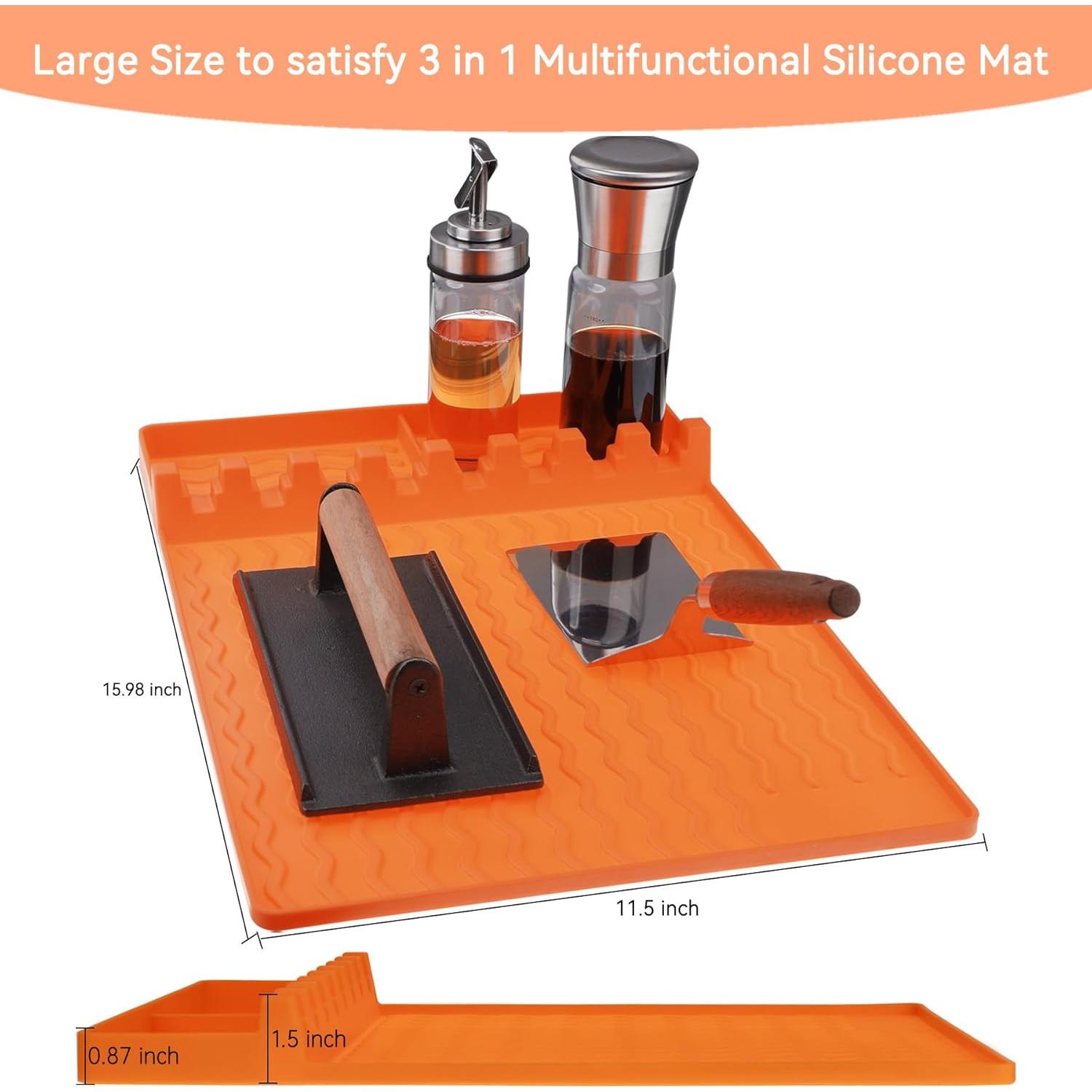 Alfombrilla de Silicona AKONEGE 40.6x29.2 cm Naranja